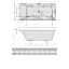 Акриловая ванна Alpen Alia 180x80