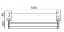 Полотенцедержатель двойной Art&Max Gotico AM-E-4848AQ