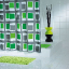 Штора для ванной комнаты Ridder Up & Down зеленый 180x200 42935