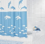 Штора для ванной комнаты Ridder Flipper синий/голубой 180x200 32333