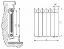 Радиатор водяной биметаллический Rifar Monolit 500 8 секций